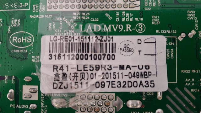 LAD.MV9.R Universal LED TV Board Software Free Download