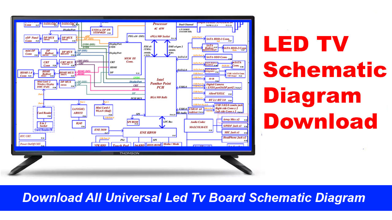 All Lcd Led Tv Board Schematic Diagram Free Download