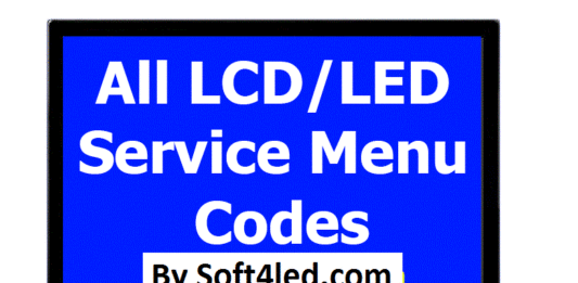 All LCD LED TV Service Menu Codes