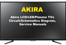 Akira LCD/LED/Plasma TVs Circuit/Schematics Diagram
