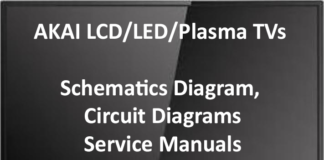 AKAI LCD/LED/Plasma TVs Schematics Diagram, Circuit Diagrams
