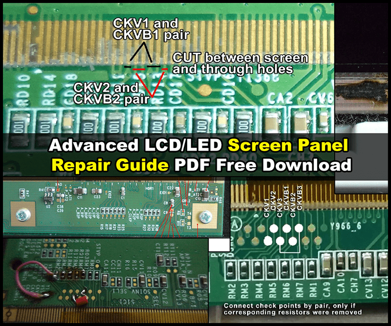 LCD/LED Screen Panel Repair Guide PDF Free Download