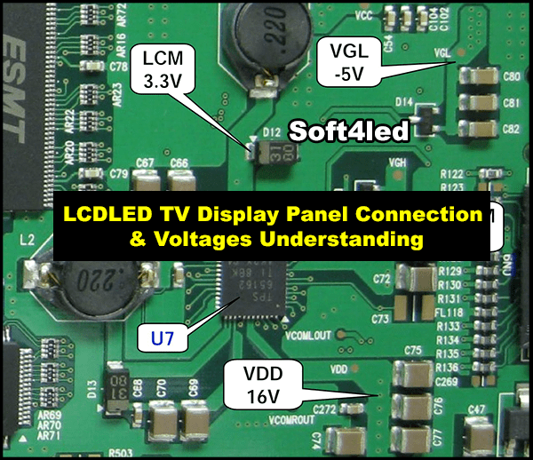LCD/LED TV Display Panel Connection & Voltages Understanding