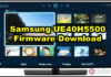 Samsung UE40H5500 Firmware Software Free Download