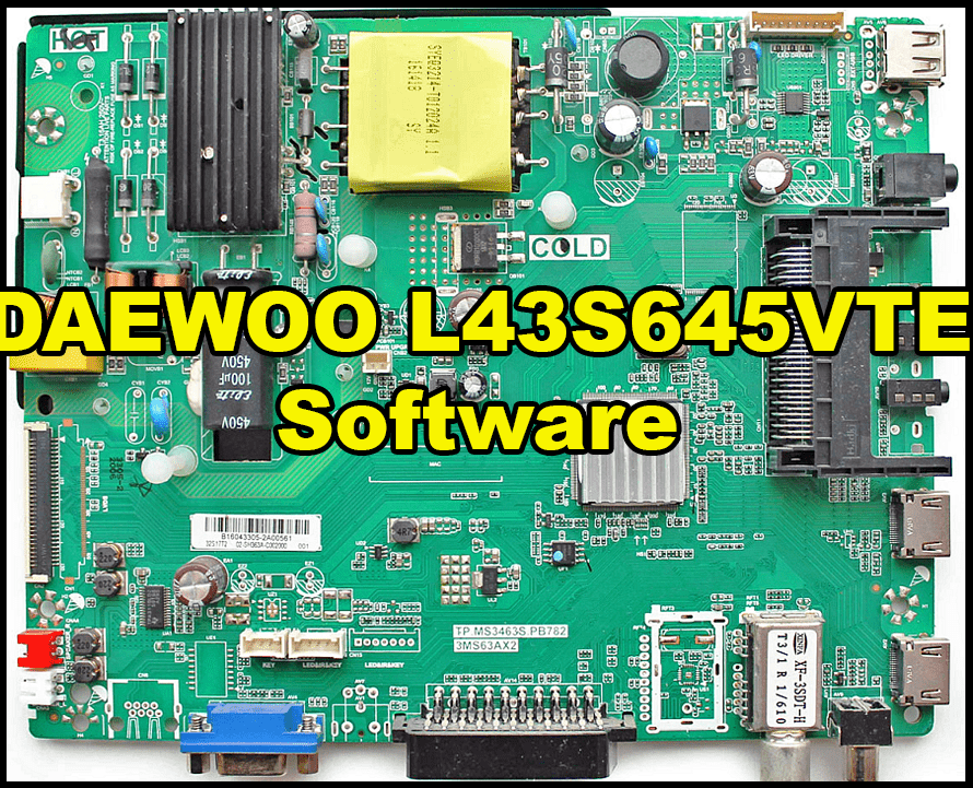 DAEWOO L43S645VTE Software Free Download