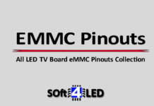 All LED TV eMMC Pinouts