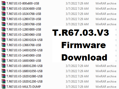 T.R67.03.V3 Firmware Software Download