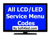ALL LCD LED TV Board Service Menu Codes