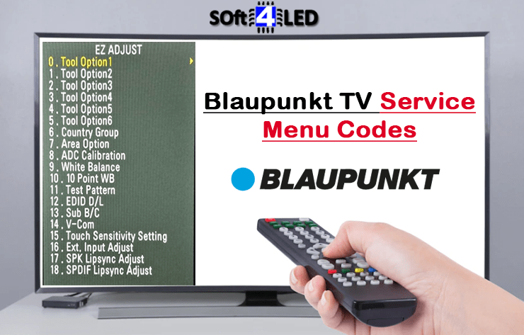 Blaupunkt TV Service Menu Codes & Instructions
