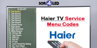 Haier TV Service Menu Codes