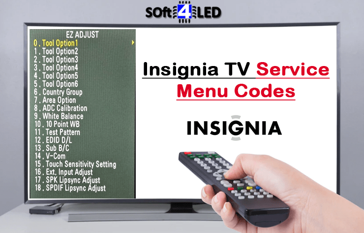 Insignia TV Service Menu Codes