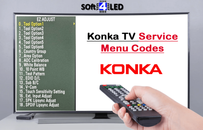 Konka TV Service Menu Codes & Instructions