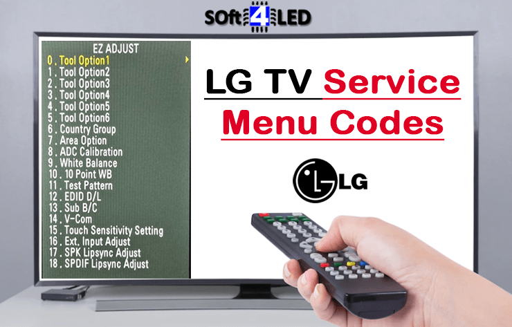 LG TV Service Menu Codes