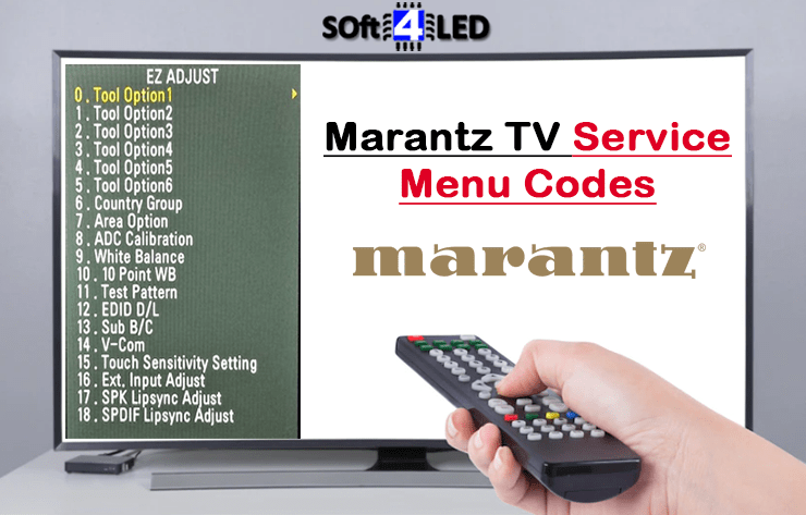 Marantz TV Service Menu Codes & Instructions