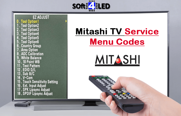 Mitashi TV Service Menu Codes & Instructions