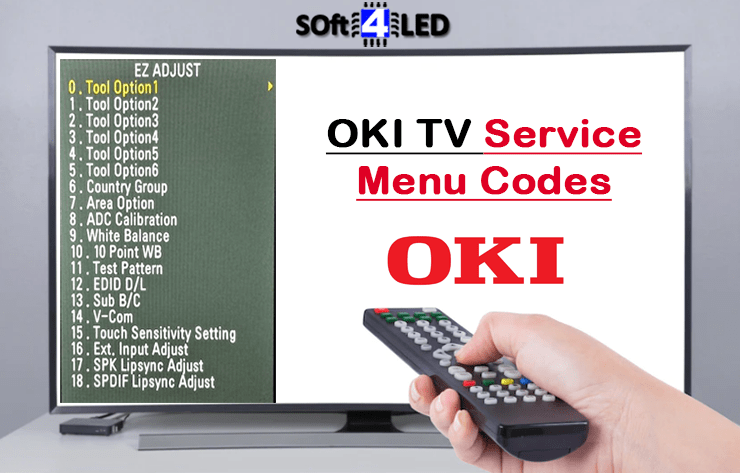 OKI TV Service Menu Codes & Instructions