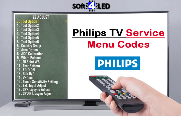 Philips TV Service Menu Codes & Instructions