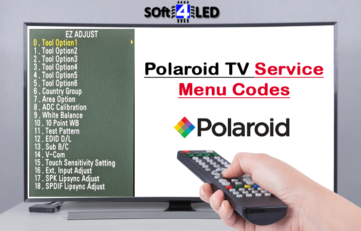 Polaroid TV Service Menu Codes & Instructions
