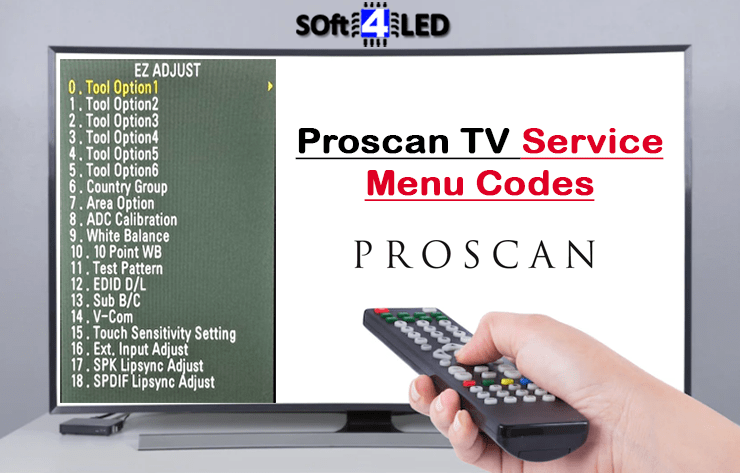 Proscan TV Service Menu Codes & Instructions