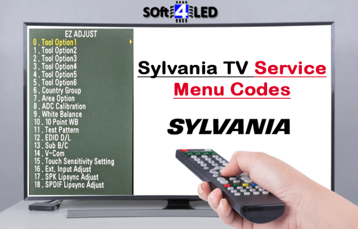 Sylvania TV Service Menu Codes