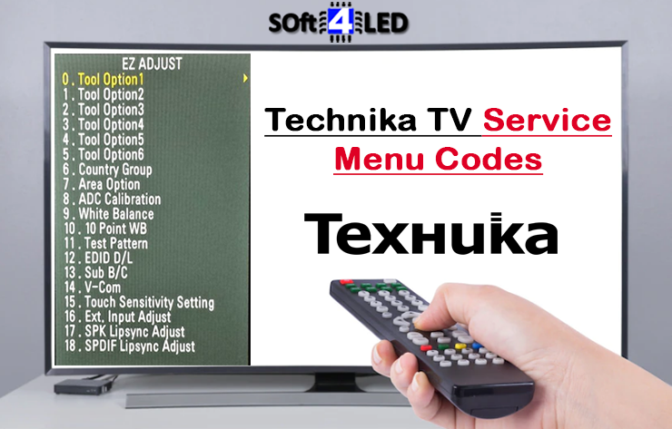 Technika TV Service Menu Codes & Instructions