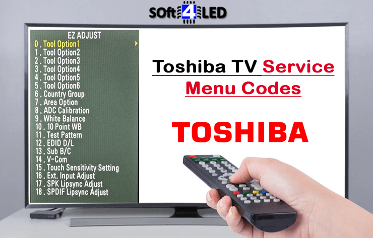 Toshiba TV Service Menu Codes & Instructions