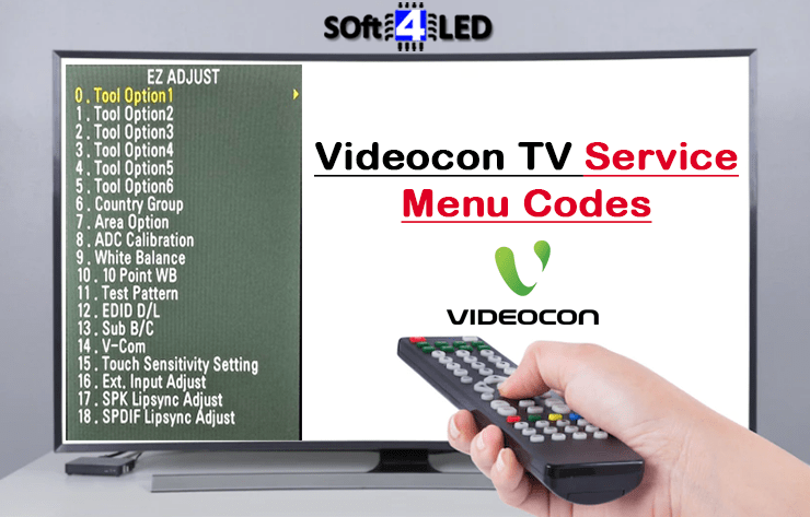 Videocon TV Service Menu Codes