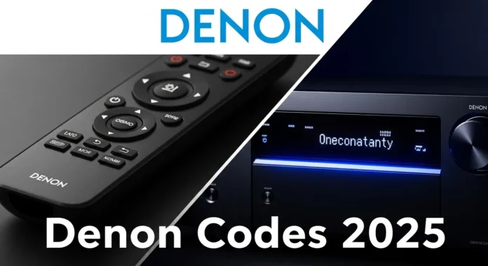 thumbnail for Denon universal remote guide.
