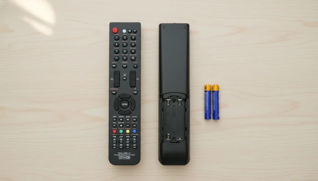 How to install batteries in Huayu universal remote control