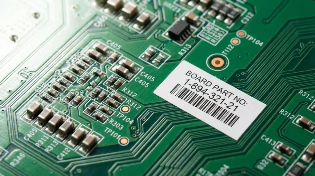 Vestel 17MB171 mainboard inside a JVC LED TV with board number label visible