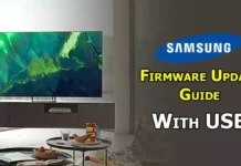 How to Update Firmware on Samsung TV With USB