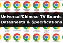 All Universal/Chinese TV Motherboards Datasheets & Specifications