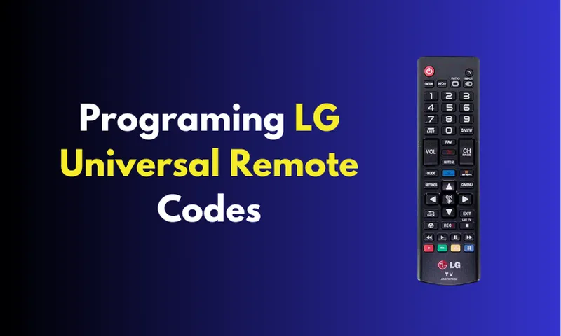 LG Universal Remote Codes