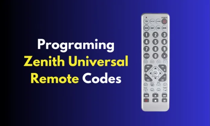 Zenith Universal Remote Codes