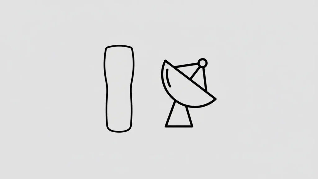 Zenith remote for satellite