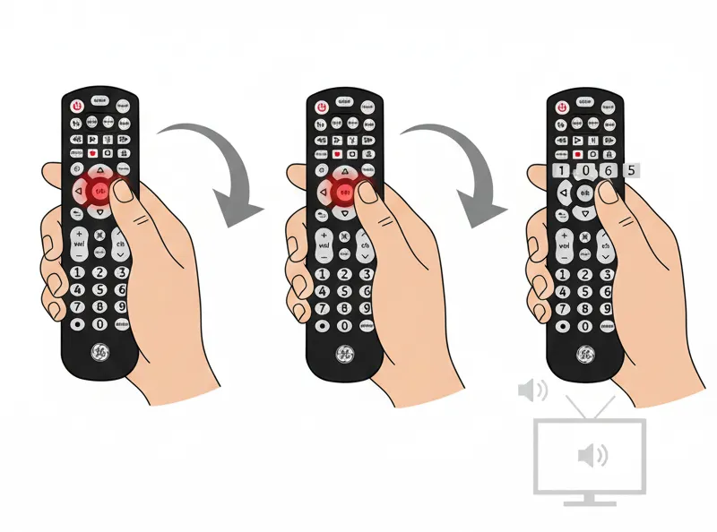 Illustration of GE remote setup process