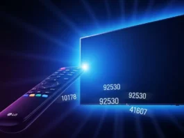 thumbnail of universal remote and LG TV setup.