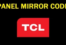 TCL LED TV Panel Mirror Codes