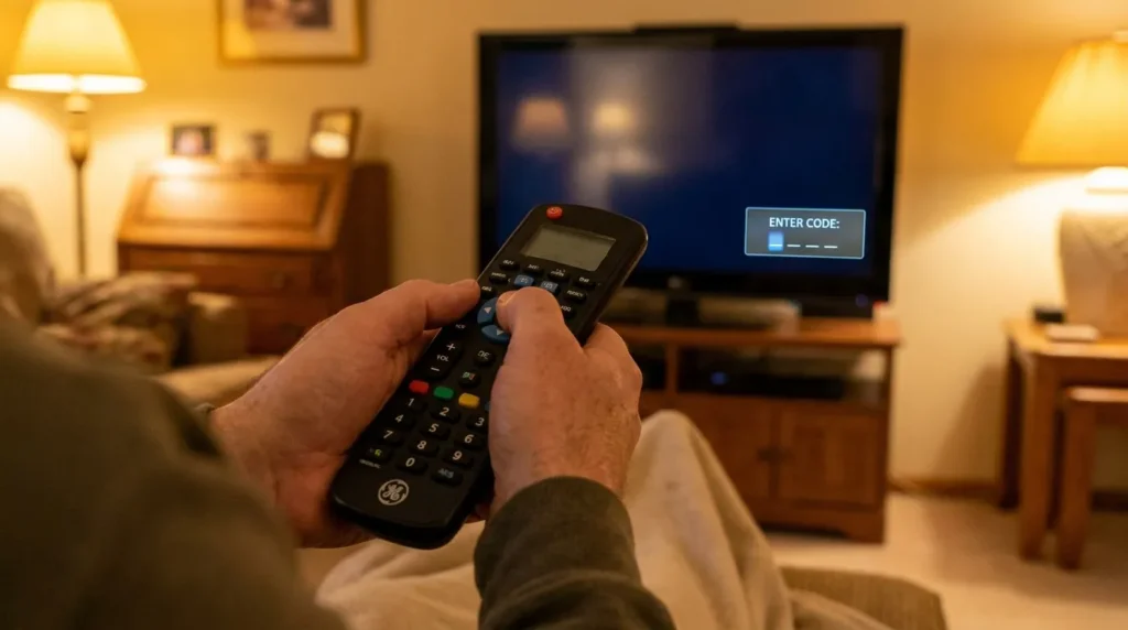 How to program a universal remote to ILO TV using manual code entry