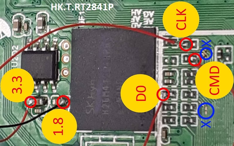 HK.T.RT2841P735 EMMC Pinout