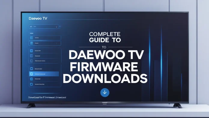 Daewoo TV Firmware Download Guide