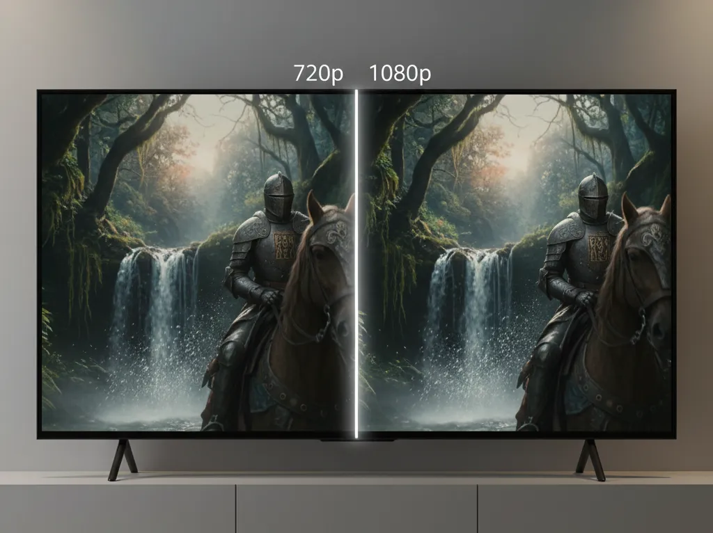 Visual comparison demonstrating resolution difference between Crave Standard and Premium video quality