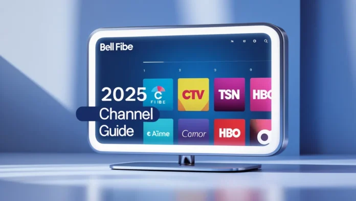 Bell Fibe TV 2025 channel guide thumbnail with smart TV
