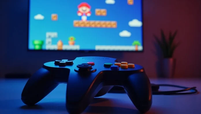 Nintendo 64 controller with smart TV thumbnail