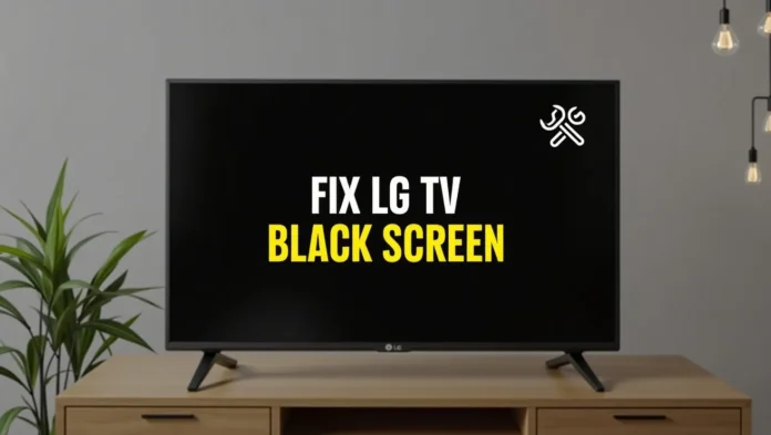 LG TV black screen troubleshooting guide.