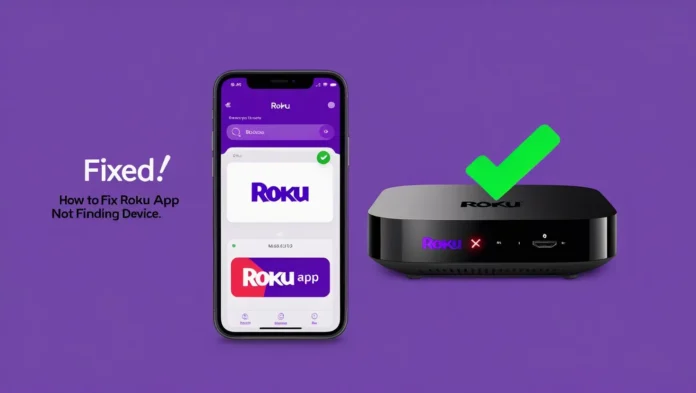 Smartphone and Roku with connection fix