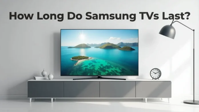 Samsung TV with clock for lifespan blog