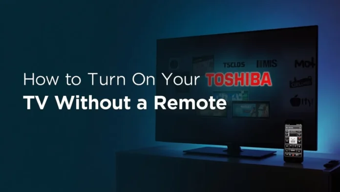 Thumbnail showing a Toshiba TV and smartphone with control app.