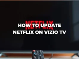 Vizio Smart TV with Netflix app and remote control