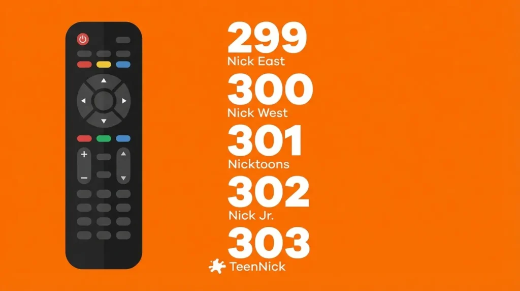 Nickelodeon channel numbers on DirecTV 2026 chart